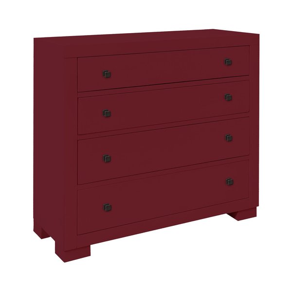 Elk Studio Templeton 4Drawer Chest, Red 17643